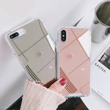 Shop mirror iphone cases online, browse through our selection of mirror iphone cases at miniinthebox.com. Luxury Mirror Case For Iphone Xs Max Xr Xs Cover Silicone Soft Tpu Shockproof Case For Iphone 12 Mini Pro Max Coque Women Makeup Phone Case Covers Aliexpress