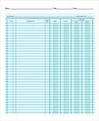 The ledger account is a collection of all the debits and credits made in relation to an account head at a single place. Printable Accounting Sheet Free Premium Templates