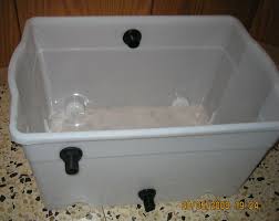 gravitational filter for a koi pond