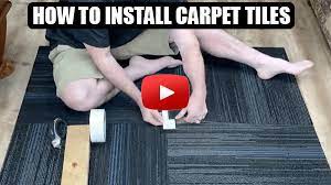 how to install carpet tiles in a