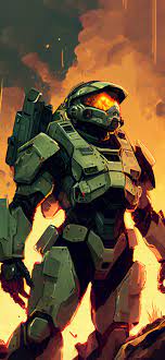 halo master chief art wallpapers cool