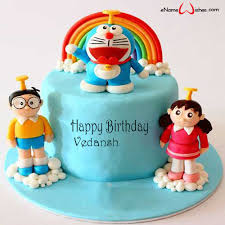 Make happy birthday cake with name and be first wishes send to your loved one. Doraemon Birthday Cake With Name And Photo Doraemon