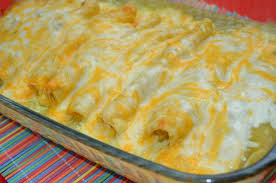 Top the rice mixture with the chicken. Sour Cream Enchiladas