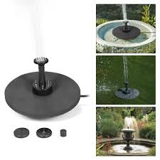 solar fountain pump with led lighting