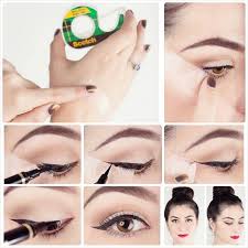 eyelid when applying eyeliner