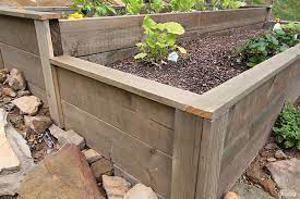 Organic Raised Bed On A Sloped Yard