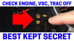 how to fix your check engine vsc trac