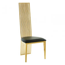 elisa gold finish dining chair foam