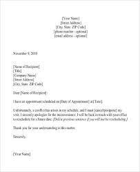 appointment cancellation letter