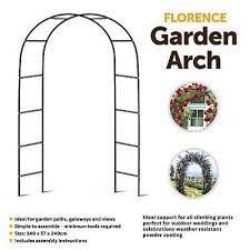 2m Garden Arch Trellis Arched Metal