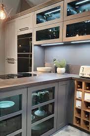 Illuminated Smoked Glass Cabinets Are