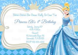 Printable Cinderella Birthday Party Invitation Plus Free Blank