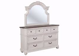 Keystone Dresser With Mirror White