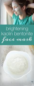 brightening kaolin bentonite face mask
