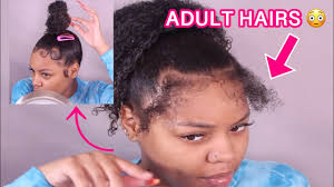 These fine, feathery hairs rest right on the hairline and are known to be notoriously tricky to control. How To Slay Baby Hair With Adult Hair Ninja Bun Youtube