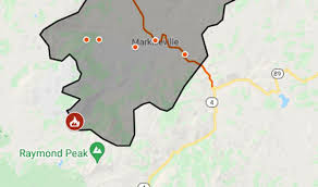 Barton hospital area map (pdf) shelter in place Map Tamarack Fire Perimeter And Evacuations