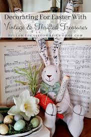 decorating for easter with vintage and