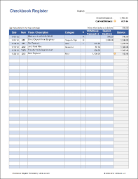 Control your credit cards, bank accounts and cash transactions. Free Excel Checkbook Register Printable