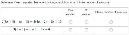 Infinite Number Of Solutions Solution