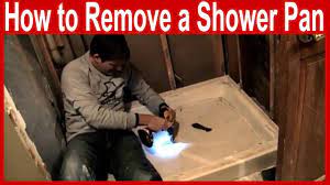 how to remove a shower pan you