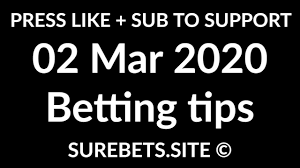 Open an account with bet365 today and bet on a huge range of markets with the world's favourite online sports betting company. Betting Tips Today 02 March 2020 Sport Predictions Football Tennis Football Predictions Sports Predictions Betting