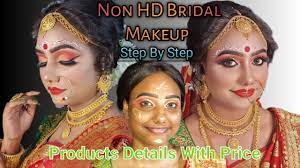 non hd bridal makeup tutorial step by