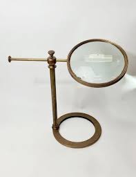 Large Brass Magnifying Glass Curious
