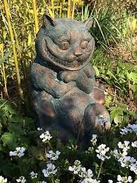 cheshire cat garden ornament alice in