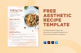 free recipe template in word