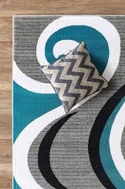 4x6 ft modern area rug swirls carpet