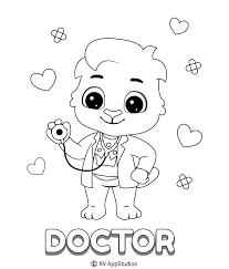 Print out your kid color pages that are all about having a sick day and how to not spread germs. Doctor Lucas Coloring Pages For Kids
