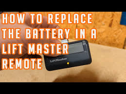 battery in a lift master remote