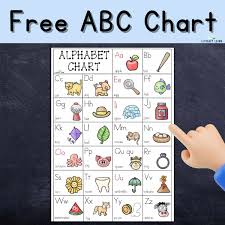free abc chart how to use an alphabet