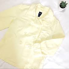 Gap Yellow Blazer Style Coat Jacket