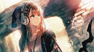 1920x1080 Anime Girl Headphones Looking ...