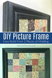 make this easy diy wood picture frame