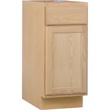 You can bring new life to your old kitchen cabinets for less than it would cost empty the cabinets and remove the hardware from the fronts of the drawers and doors. Hdg Unfinished Oak 15 Inch Base Cab The Home Depot Canada