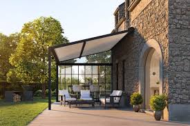 Stylish Pergola With Pitched Roof For