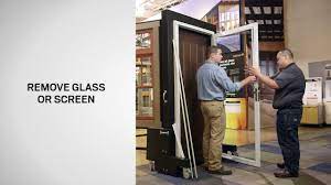 replace storm door glass insert with