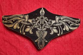 Viking Knot Raven Woodcut For Wood