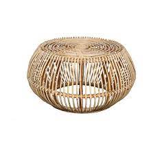 Basic Round Rattan Coffee Table With