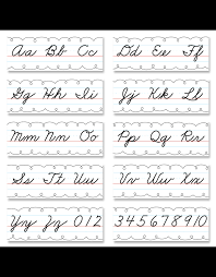 alphabet line cursive handwriting