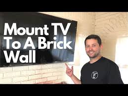 How To Mount A Tv In A Brick Wall Hang