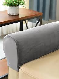 1pc Solid Stretchy Armrest Cover