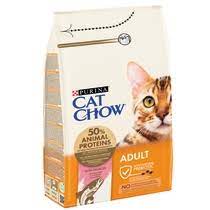 purina cat chow with salmon dry