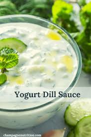 yogurt dill sauce is a healthy dip