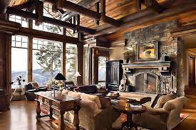 rustic living room designs
