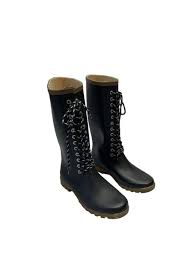rugged shark raindears rain boots black