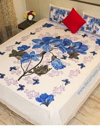 100 twill soft cotton double bedsheet