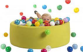sunnypillow Bällebad-Bälle sunnypillow Bällebad für Baby Kinder mit 200/400  bunten Bällen ∅ 7cm Bällepool 90∅ x H 30cm
